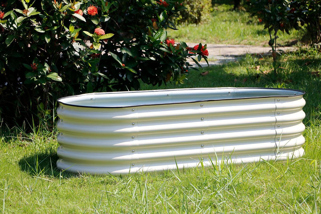 17" Tall, 12-in-1  Raised Garden Bed in Ivory