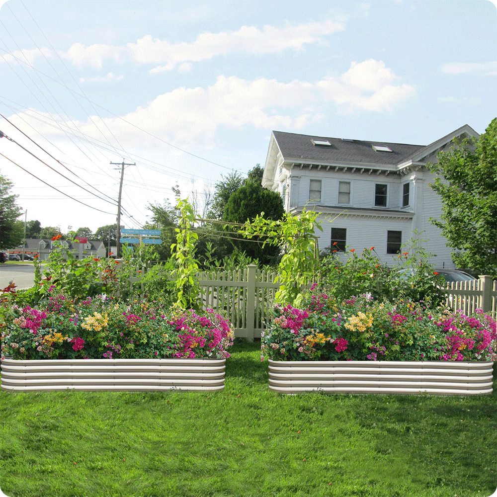 17" Tall, 12-in-1  Raised Garden Bed in Ivory