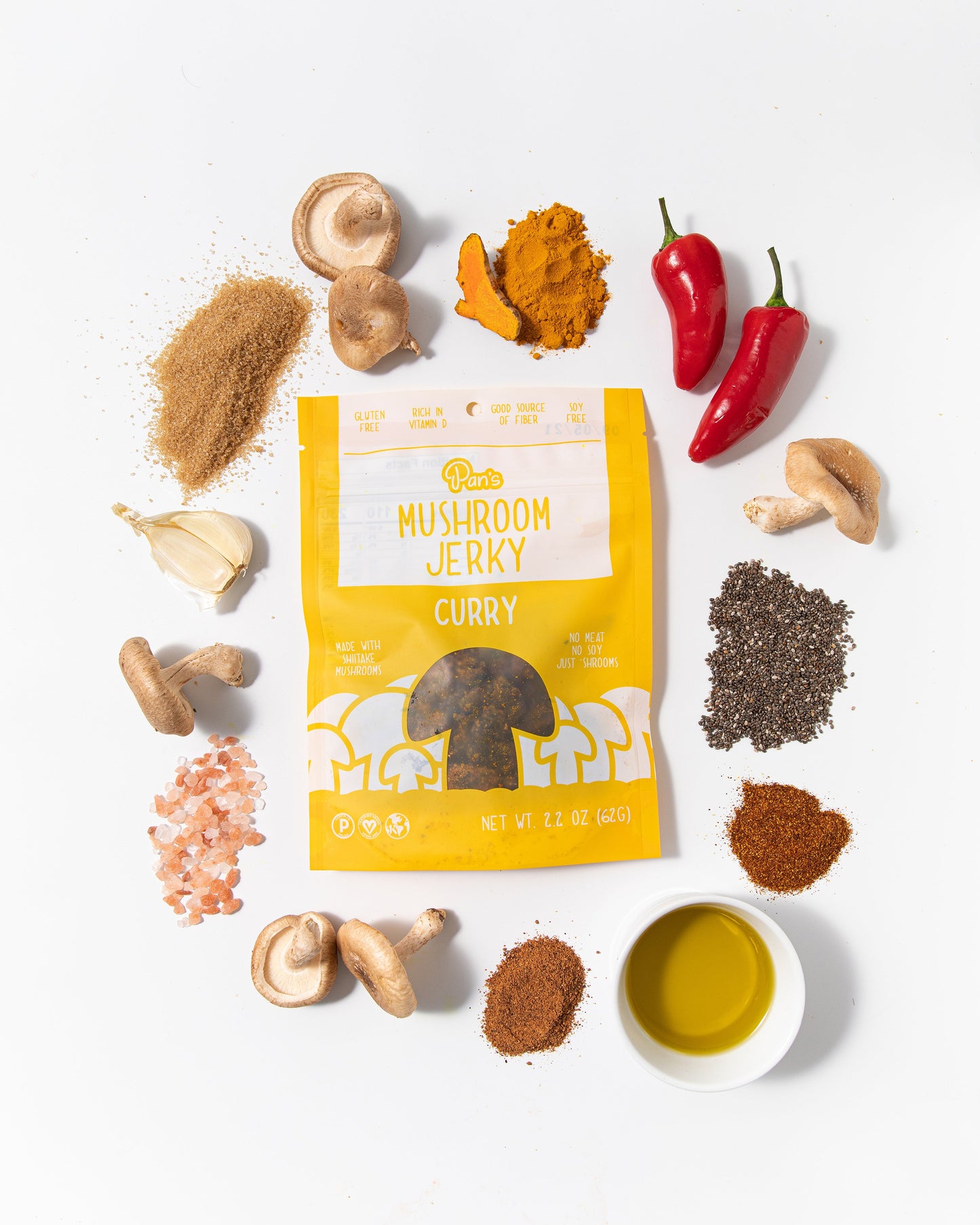 Curry Mushroom Jerky