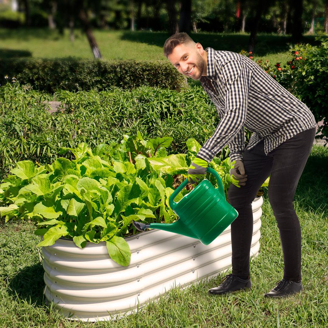 17" Tall, 12-in-1  Raised Garden Bed in Ivory